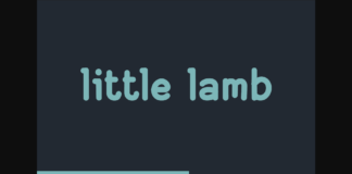 Little Lamb Font Poster 1