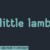 Little Lamb Font