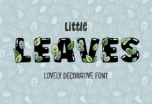 Little Leaves Font Poster 1