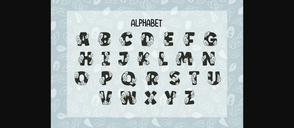 Little Leaves Font Poster 4