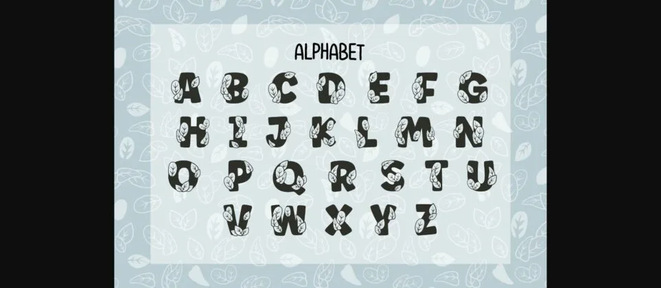 Little Leaves Font Poster 2