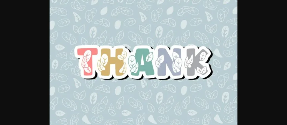 Little Leaves Font Poster 8