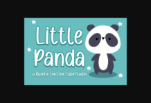 Little Panda Font Poster 1