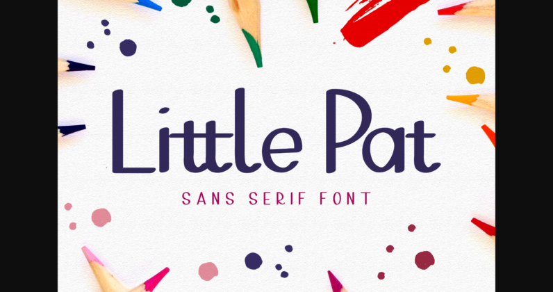 Little Pat 1 Font Poster 3
