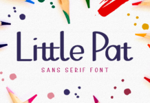 Little Pat 1 Font Poster 1