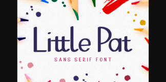 Little Pat 1 Font Poster 1