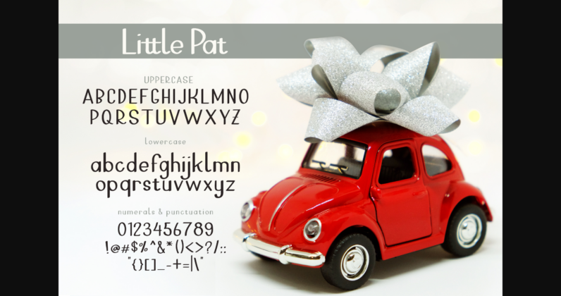 Little Pat 1 Font Poster 5