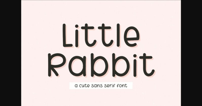 Little Rabbit Font Poster 3