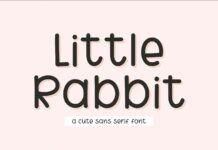 Little Rabbit Font Poster 1