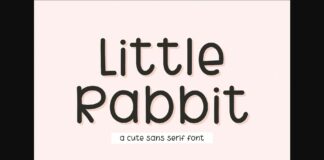 Little Rabbit Font Poster 1