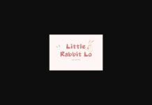 Little Rabbit Lo Font Poster 1