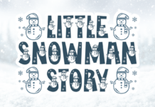 Little Snowman Story Font Poster 1