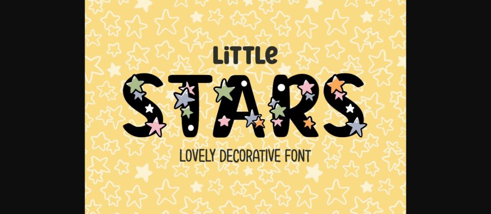 Little Stars Font Poster 3
