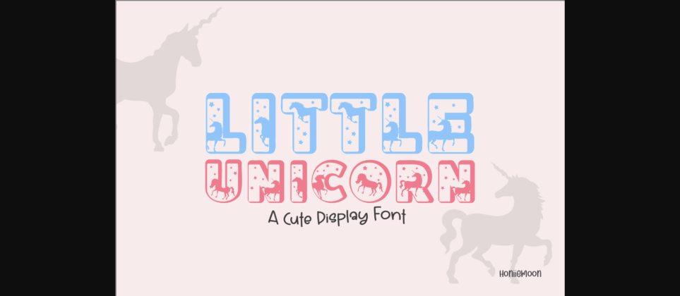Little Unicorn Font Poster 3