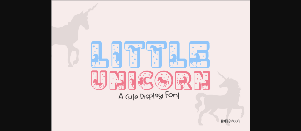 Little Unicorn Font Poster 1