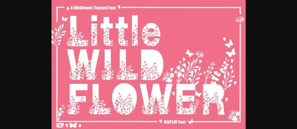Little Wildflower Font Poster 3