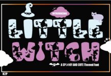 Little Witch Font Poster 1