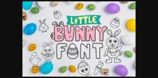 Little Bunny Font Poster 1