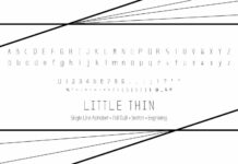 Little Thin Font Poster 1