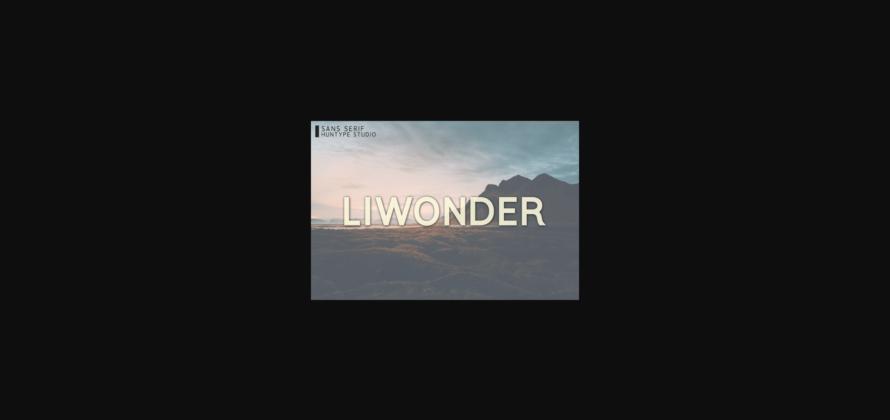 Liwonder Font Poster 3