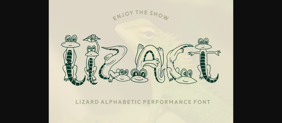 Lizact Font Poster 3