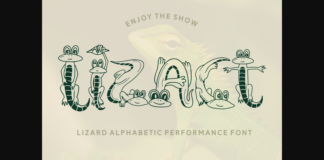 Lizact Font Poster 1