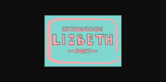 Lizbeth Font Poster 1