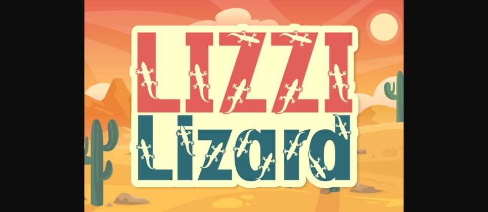 Lizzi Lizard Font Poster 3