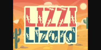 Lizzi Lizard Font Poster 1