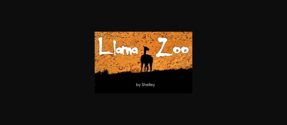 Llama Zoo Font Poster 1