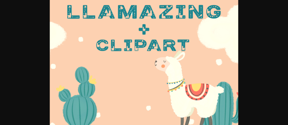 Llamazing Font Poster 3