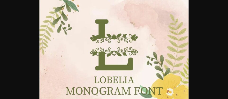 Lobelia Font Poster 3