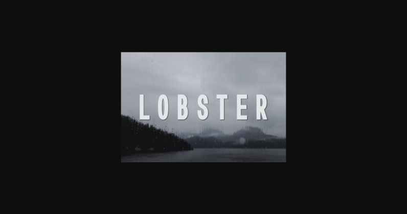 Lobster Font Poster 3