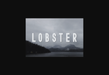 Lobster Font Poster 1