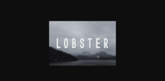 Lobster Font Poster 1