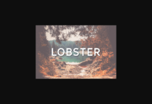 Lobster Font Poster 1