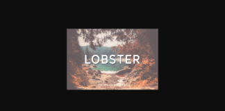 Lobster Font Poster 1