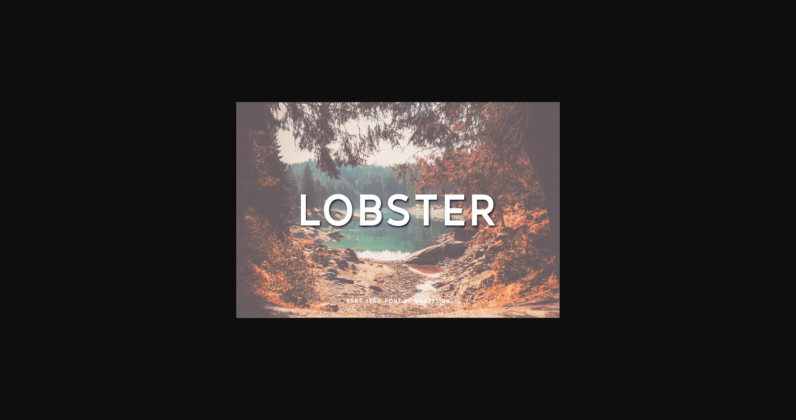 Lobster Font Poster 1