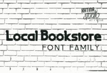 Local Bookstore Font Poster 1