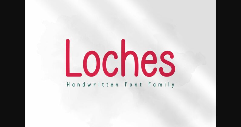 Loches Font Poster 3