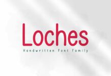 Loches Font Poster 1