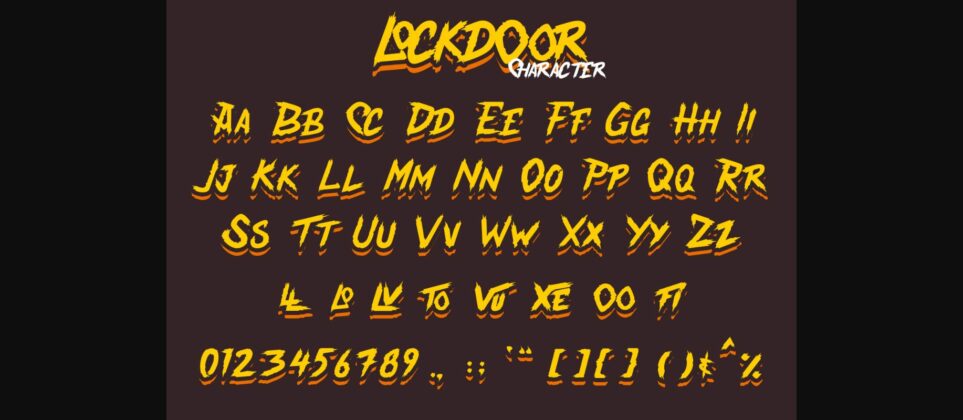 Lockdoor Font Poster 9