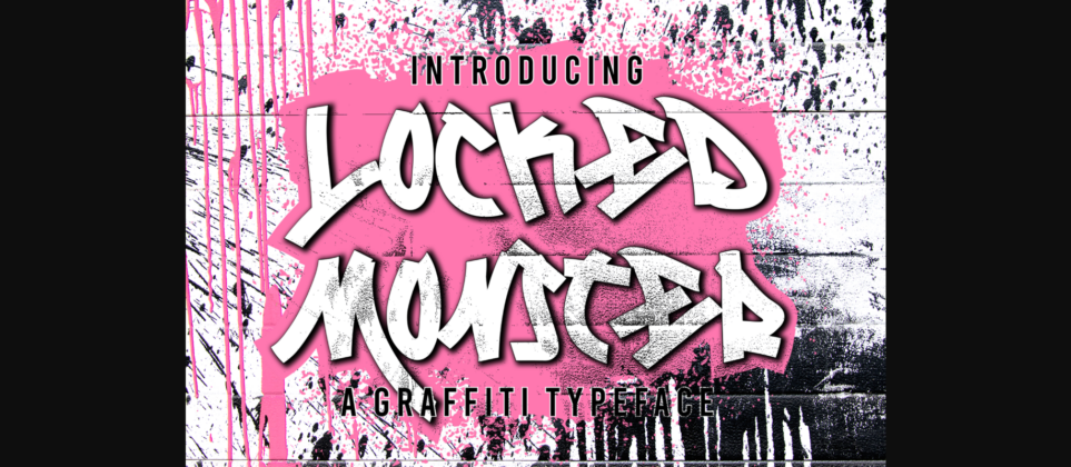 Locked Monster Font Poster 3