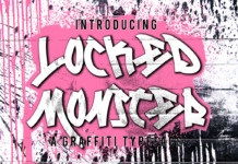 Locked Monster Font Poster 1