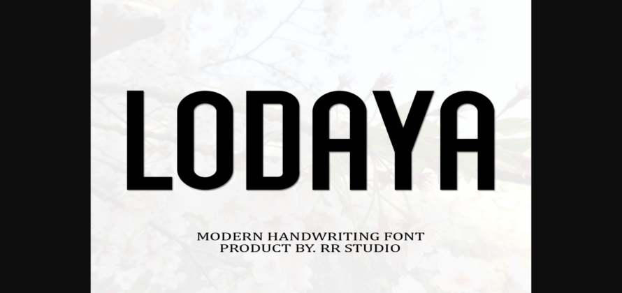 Lodaya Font Poster 3