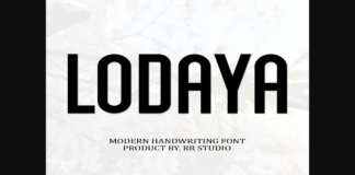 Lodaya Font Poster 1