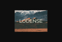 Lodense Font Poster 1