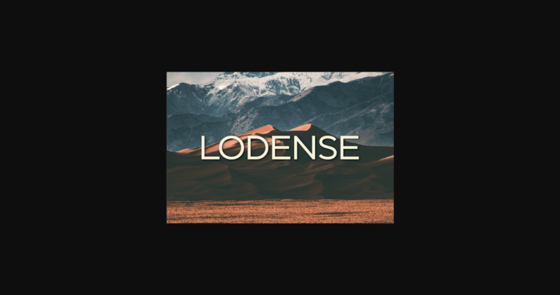 Lodense Font Poster 1