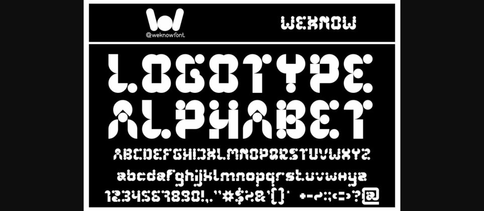 Logotype Alphabet Font Poster 3