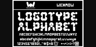 Logotype Alphabet Font Poster 1